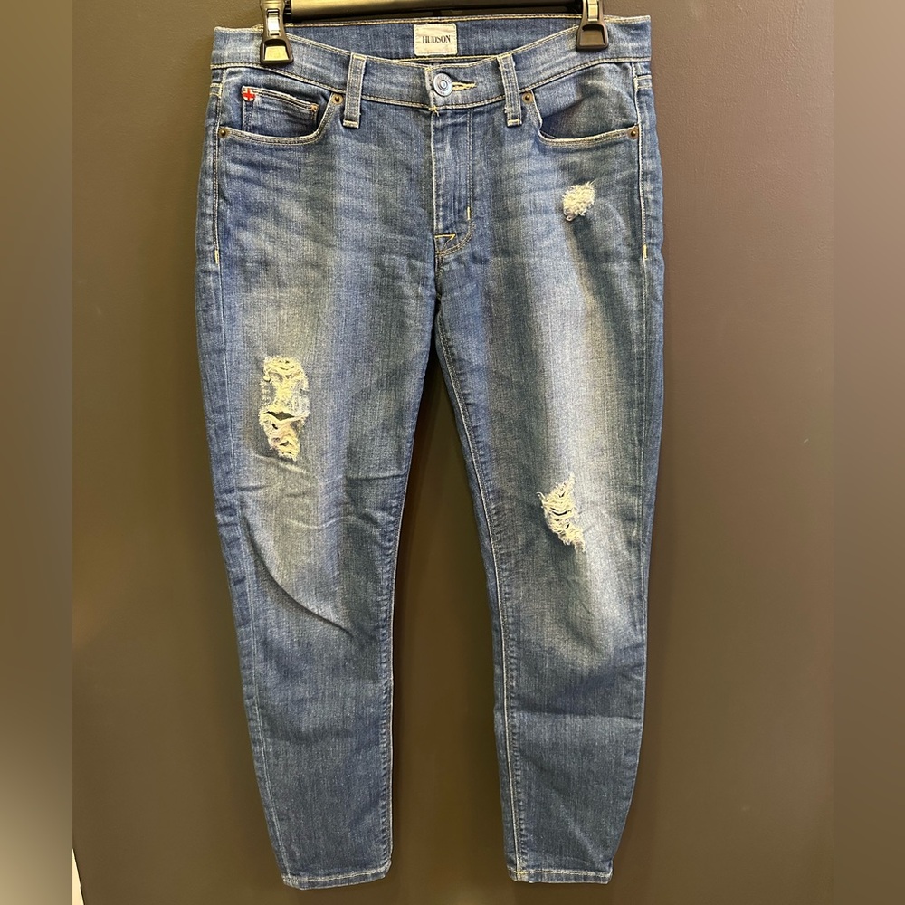 Hudson Jeans | Distressed Mid-Rise Ankle Jeans | Size‎ 27